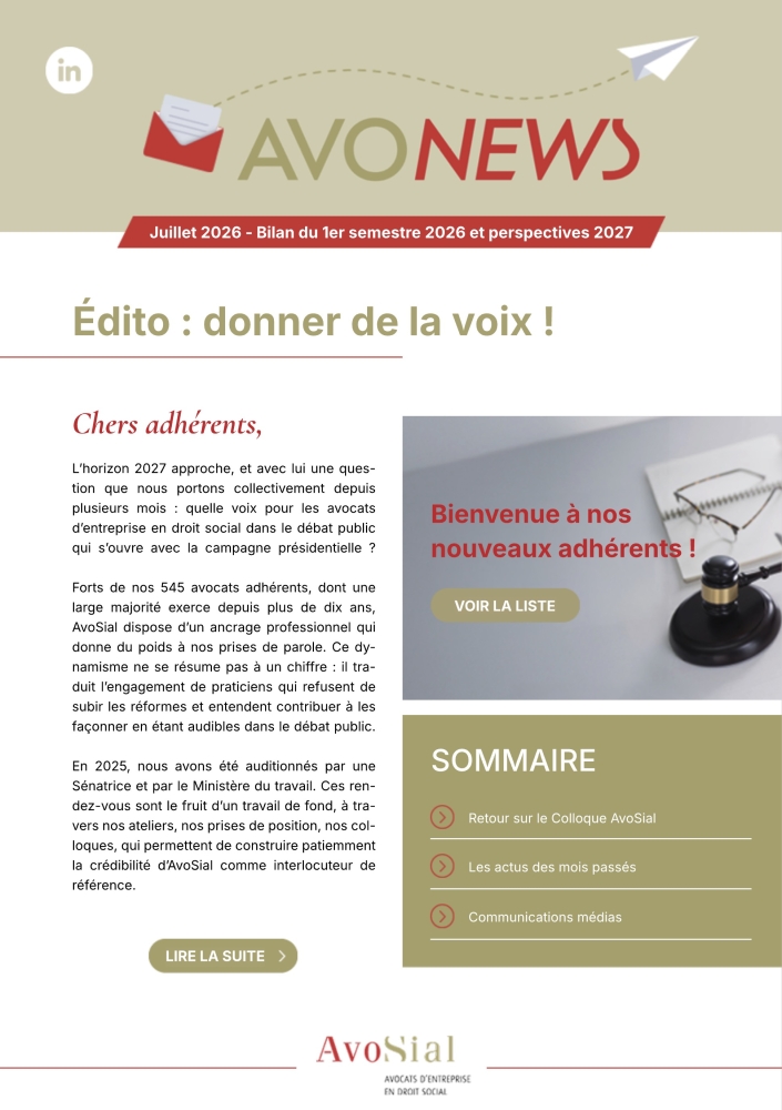 AvoNews Juillet 2026